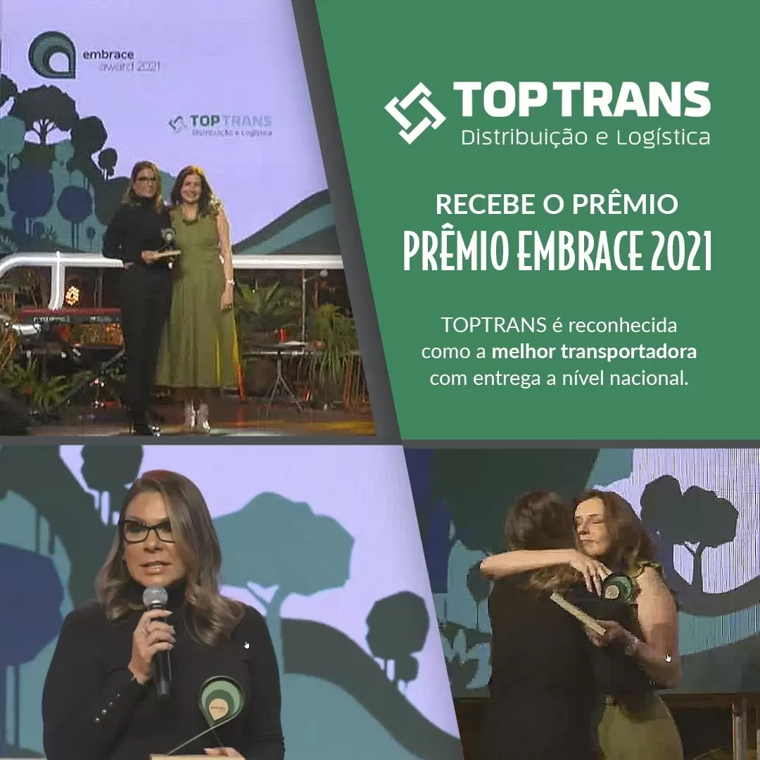 TOPTRANS recebe o prêmio EMBRACE 2021